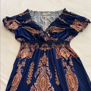 Lapogee maxi dress size L stretchy material (A16)